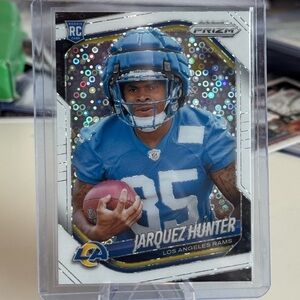 🔥 2025 Jarquez Hunter Panini Prizm White Disco Prizm Rookie card.